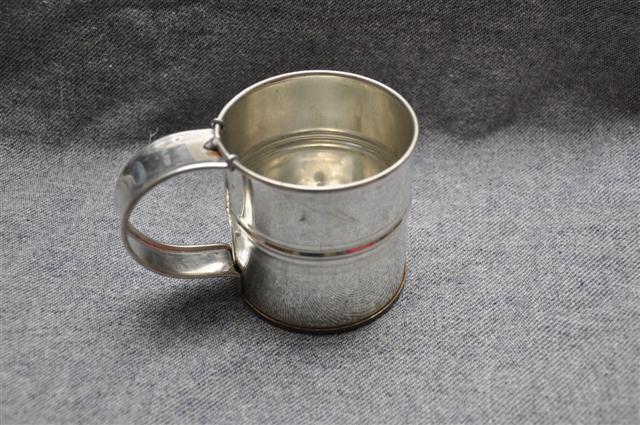 Banded Tin Cup